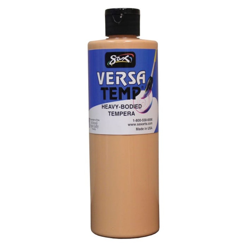 Sax Versatemp Heavy-Bodied Tempera Paint, 1 Pint, Peach
