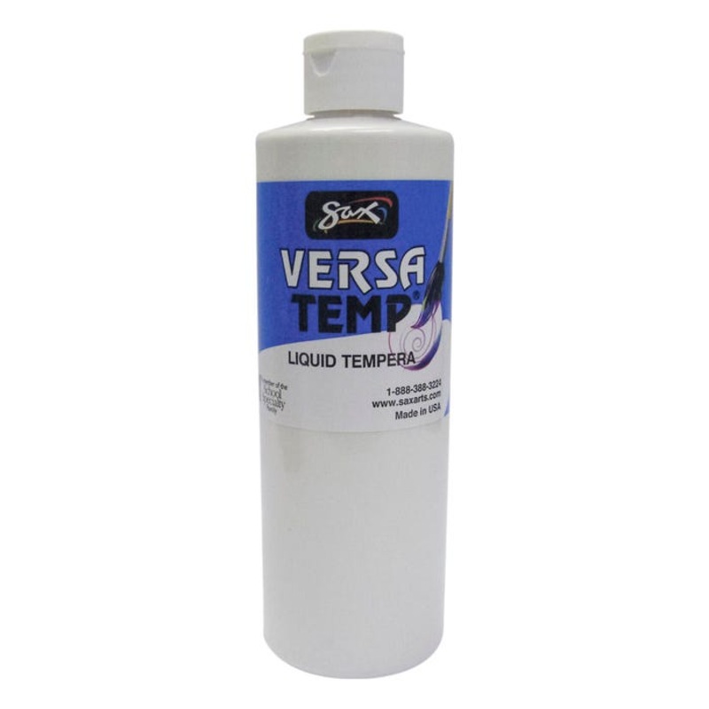 Sax Versatemp Heavy-Bodied Tempera Paint, 1 Pint, White