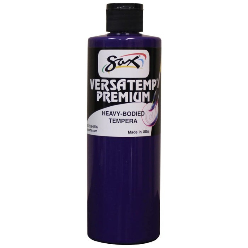 Sax Versatemp Premium Heavy-Bodied Tempera Paint, 1 Pint, Violet