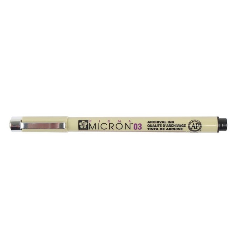 Sakura Pigma Micron Non-Toxic Permanent Waterproof Pen, 0.35 mm Tip, Black, Pack of 12