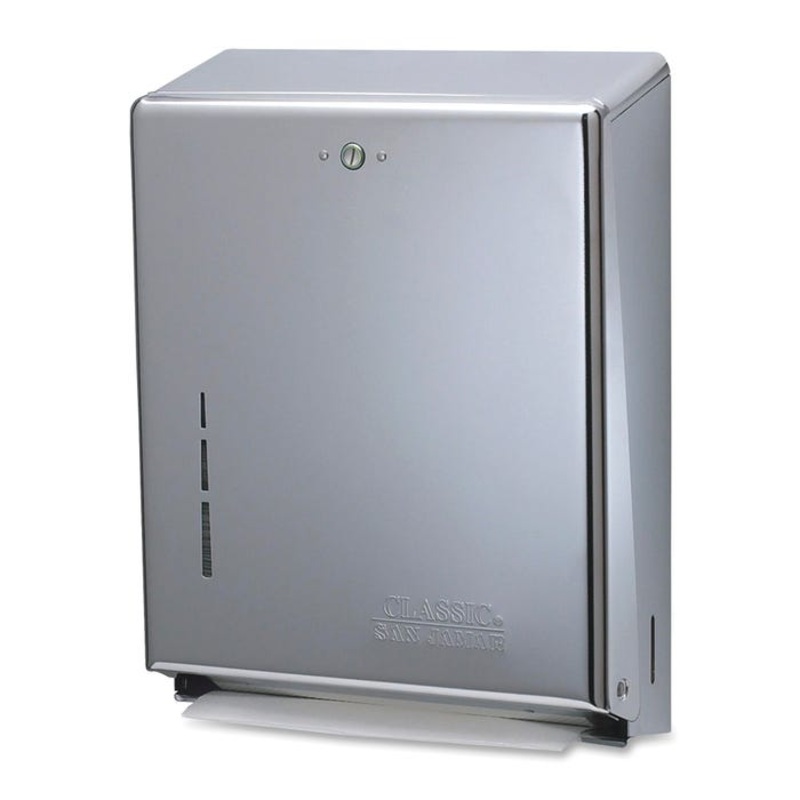 San Jamar C-Fold / Multifold Paper Towel Dispenser, Stainless Steel