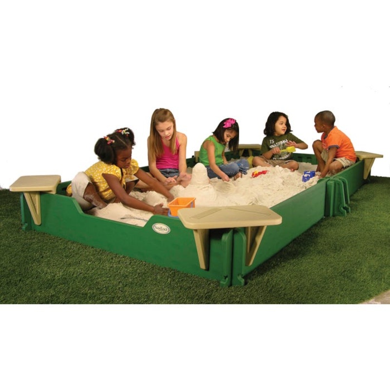 Sandlock Sandbox Vinyl Sandbox Cover and Ground Barrier, 5 x 10 Feet