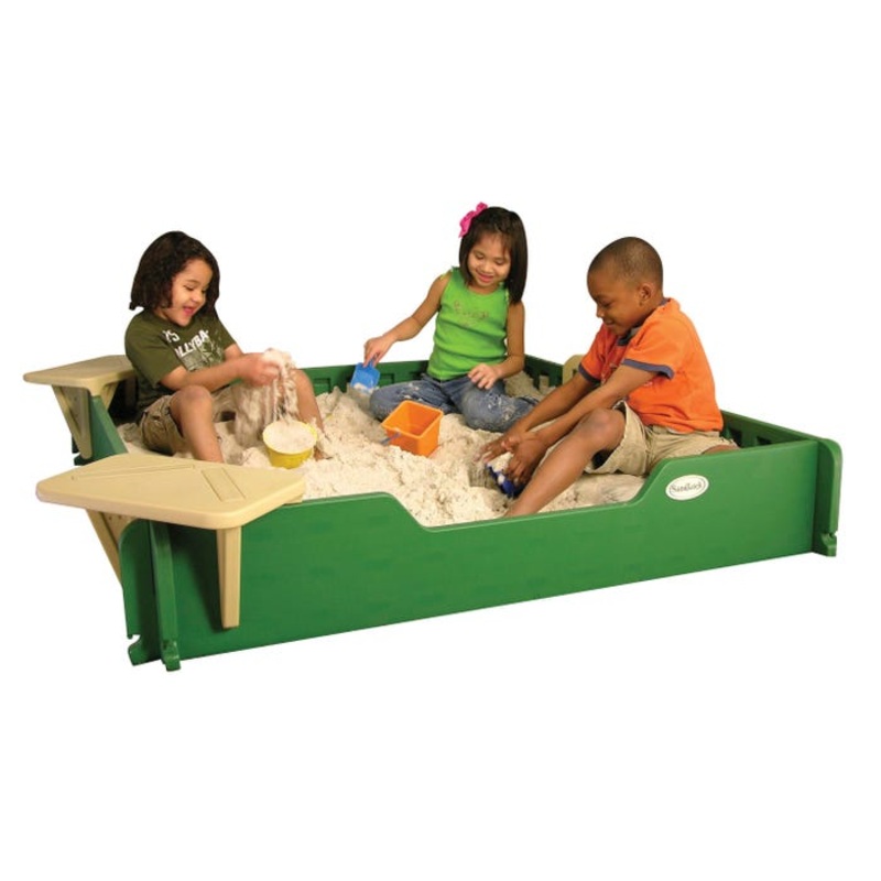 Sandlock Sandbox Vinyl Sandbox Cover and Ground Barrier, 5 x 5 Feet