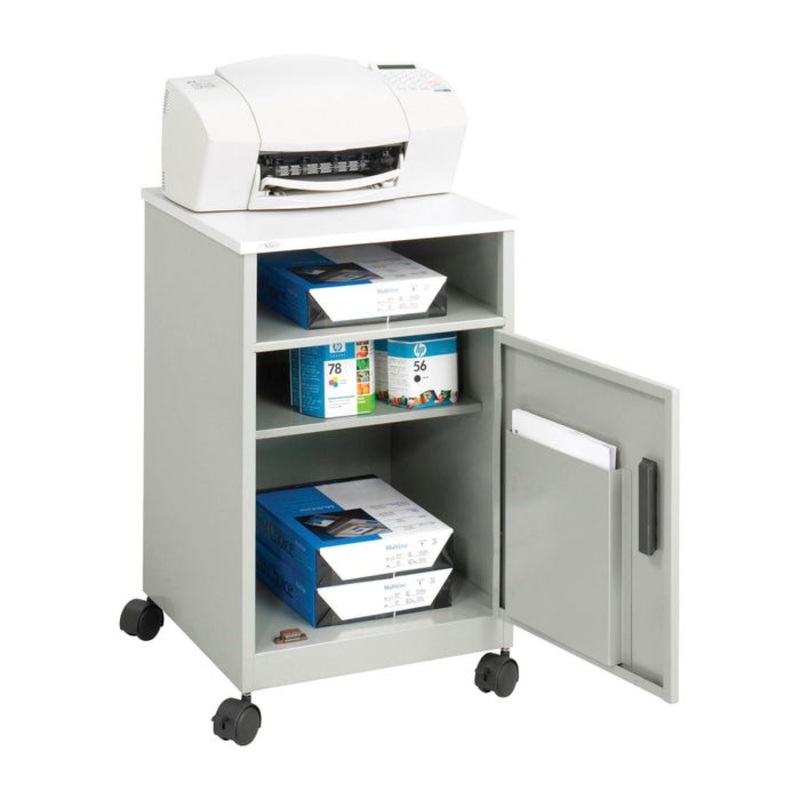 Safco Compact Machine Stand, Gray, 200 lbs