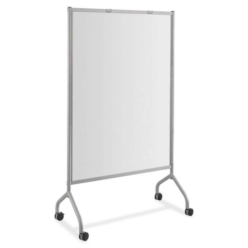 Safco Impromptu Magnetic Collaboration Screen with Full Magnetic Whiteboard Panel, 42 X 21-1/2 X 72 in, Steel Gray Frame