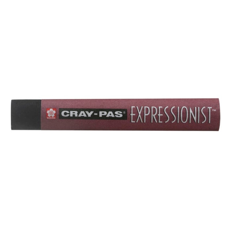 Sakura Cray-Pas Expressionist Non-Toxic Jumbo Oil Pastel, 2-3/4 x 7/16 in, Black, Pack of 12