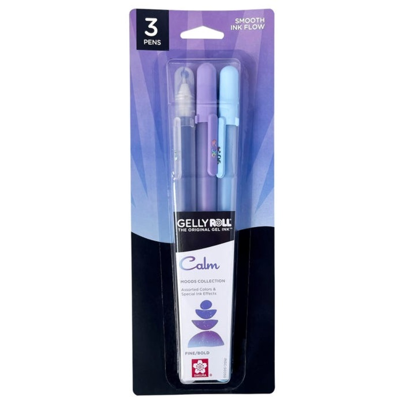 Sakura Gelly Roll Moods – Calm, Fine/Bold, Set of 3