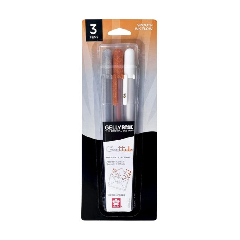 Sakura Gelly Roll Moods – Gratitude, 1.0 mm Bold, Set of 3