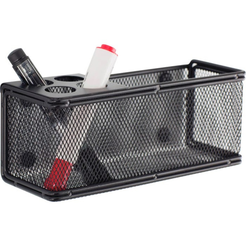 Safco Onyx it! Mesh Magnetic Marker Basket, Black, 8 x 3 x 3 inches