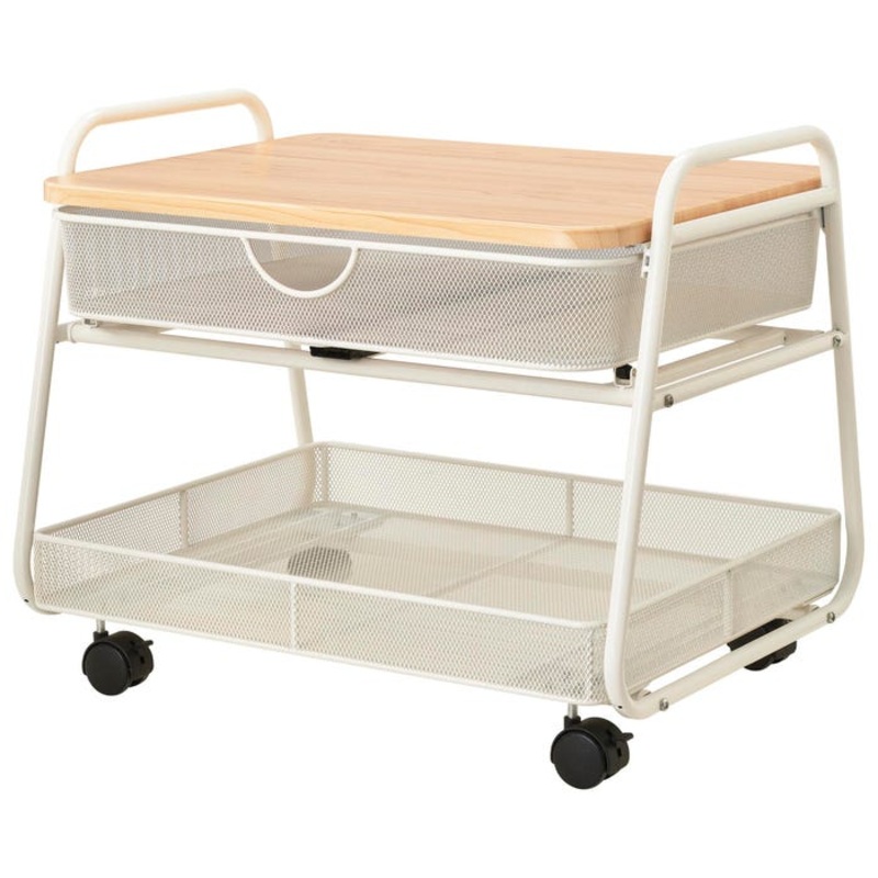 Safco Onyx Under Desk Machine Stand – Machine Stand, Under-Desk, Mobile, 21 x 16 x 17-1/2 Inches, White