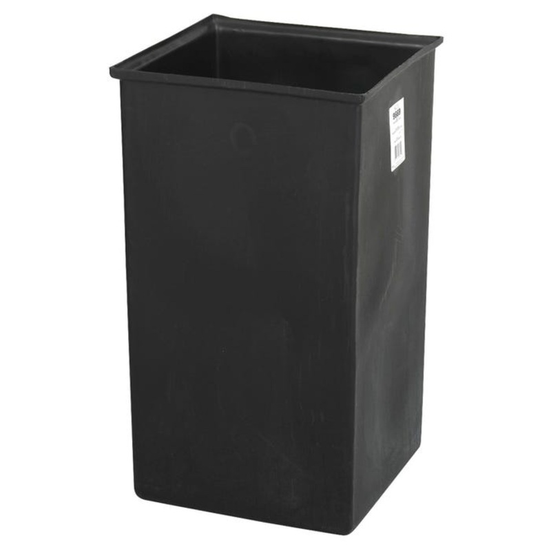 Safco Rigid Liner for Wood Receptacle, 36 gal, 17 x 17 x 27-1/4 Inches, Plastic, Black