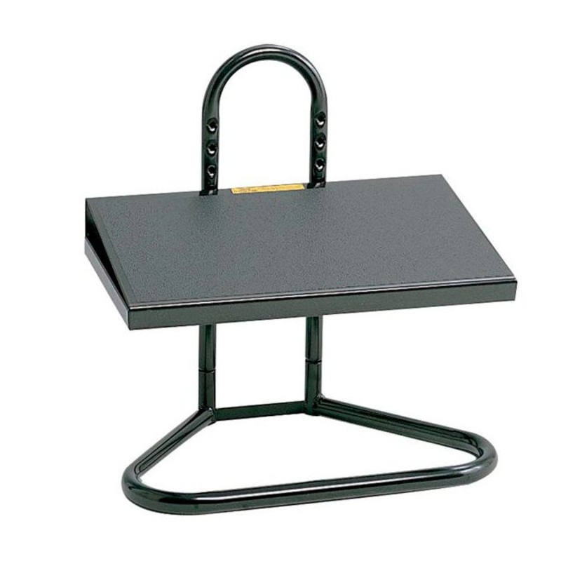 Safco Task Master Adjustable Footrest, Adjustable height 5-1/2 to 15 Inches, Black