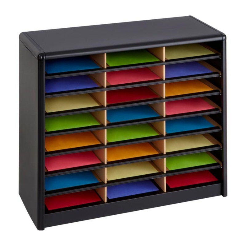 Safco Value Sorter 24 Compartment Literature Organizer, 32-1/4 x 13-1/2 x 25-3/4 Inches