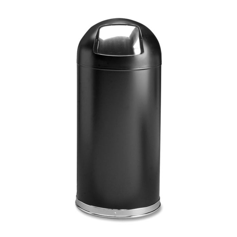 Safco Waste Receptacle, 15 x 15 x 35 Inches, Black