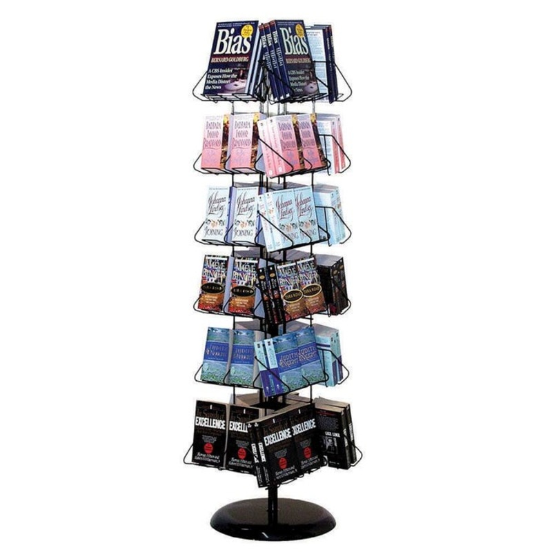 R-Wireworks Book Display, 46 Pockets, 20 W x 20 D x 60-1/4 H Inches
