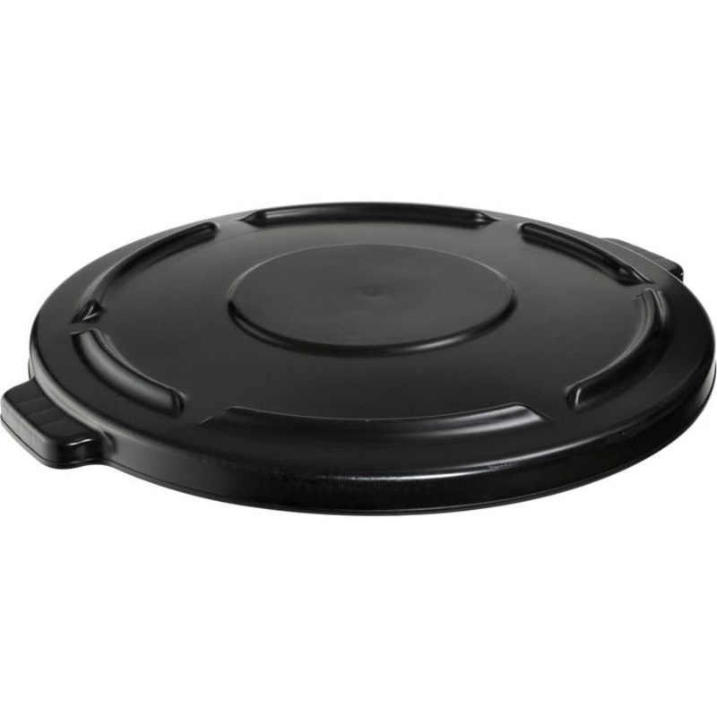 Rubbermaid Brute Self-Draining Container Lid for 44 Gallon Utility Waste Containers, Plastic, Black