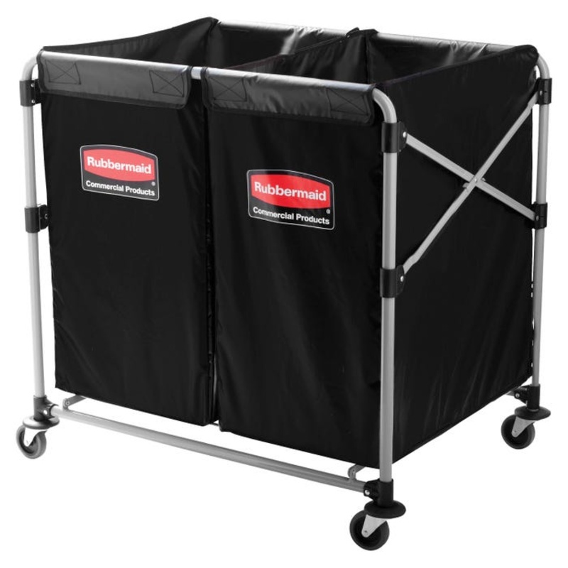 Rubbermaid Collapsible X-Cart, 6-3/4 x 35-7/10 x 34 Inches, 220 lbs, Black