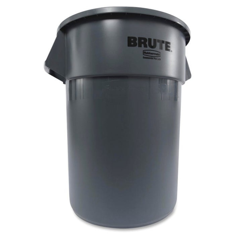 Rubbermaid Commercial 2655 Brute Round Container, 55 Gallon, Gray