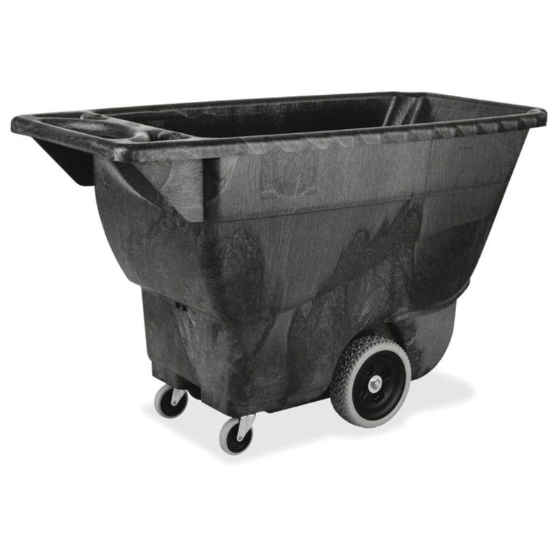 Rubbermaid Commercial Structure Foam Utility Tilt Truck, 26 x 53 x 33 Inches, Black