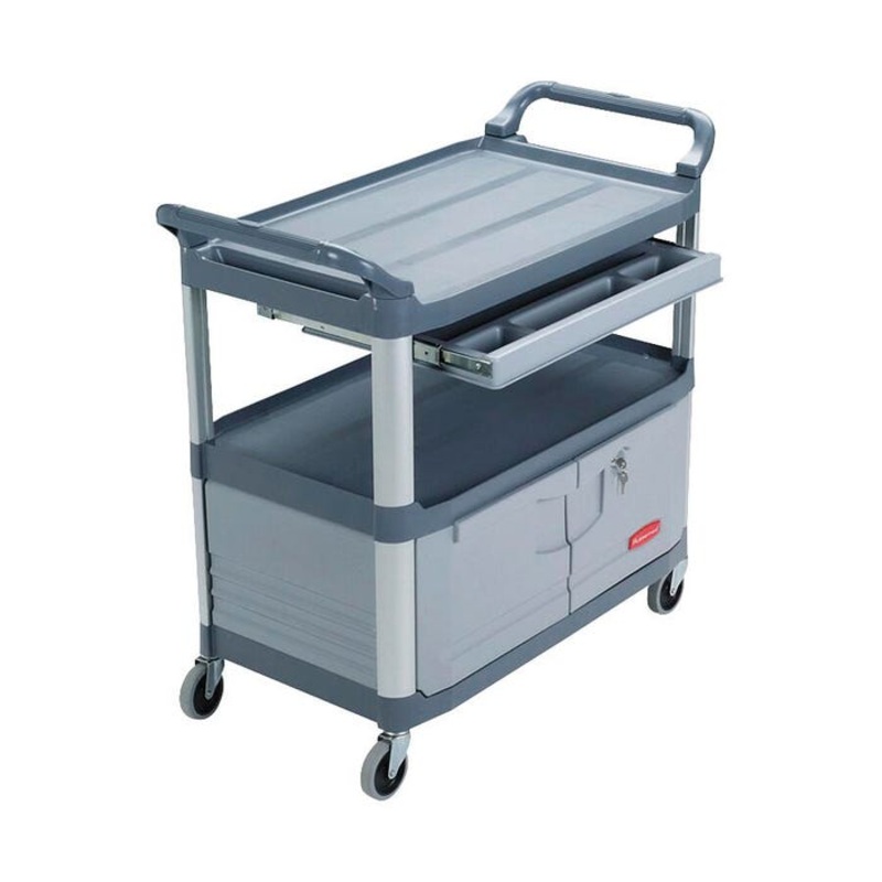 Rubbermaid Instrument Cart, 300 Pound Capacity, 40-5/8 x 20 x 37-3/4 Inches, Gray