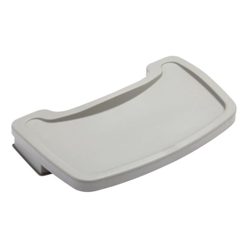 Rubbermaid Sturdy Chair Tray, 18-1/2 x 11-1/2 x 3-1/4 Inches, Platinum