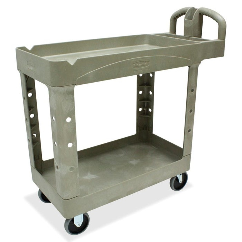Rubbermaid Utility Cart, Beige, 17-7/8 x 39-1/2 x 33-1/4 Inches, 500 Pounds