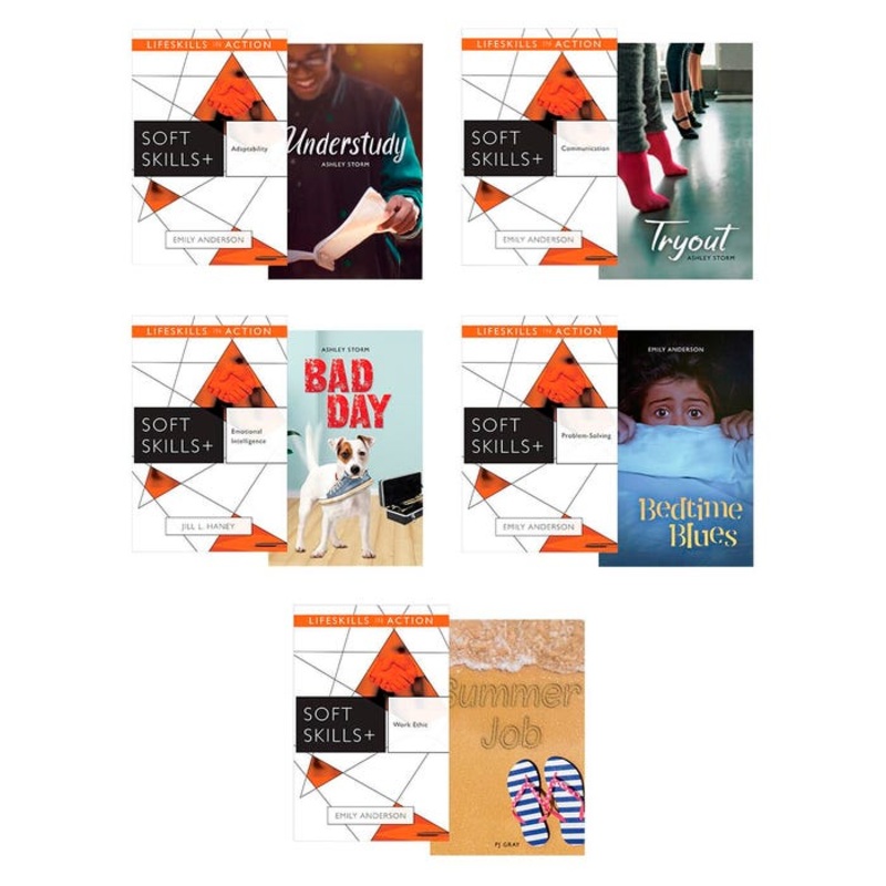 Saddleback Hi-Lo Life skills In Action: Soft Skills Sample Set, High School, Set of 5 Books