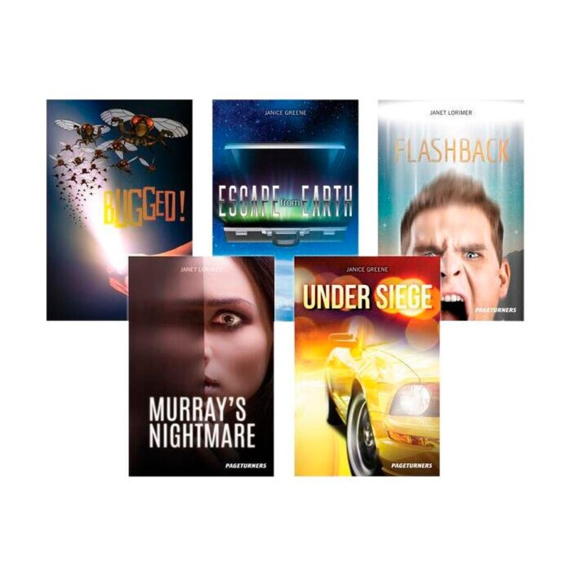 Saddleback Pageturners Science Fiction, Grades 9 to 12, Set of 5