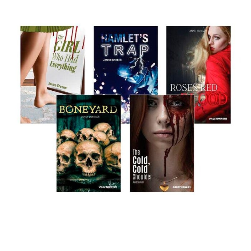 Saddleback Pageturners Suspense, Grades 9 to 12, Set of 5