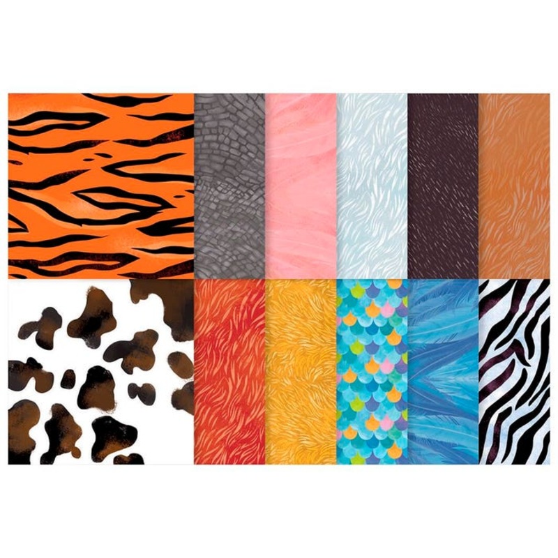 Roylco Animal Origami Paper, 5 3/4 x 5 3/4 Inches, 72 Sheets