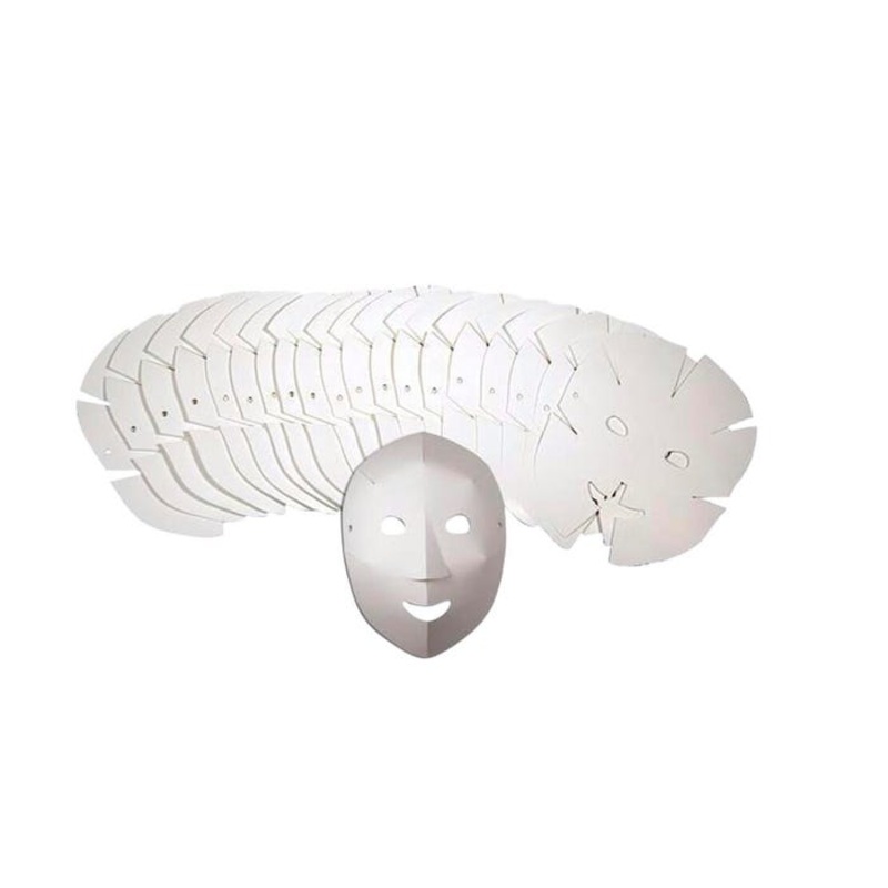 Roylco Folding Fun Masks, 8-1/4 x 10-1/2 Inches, Pack of 40