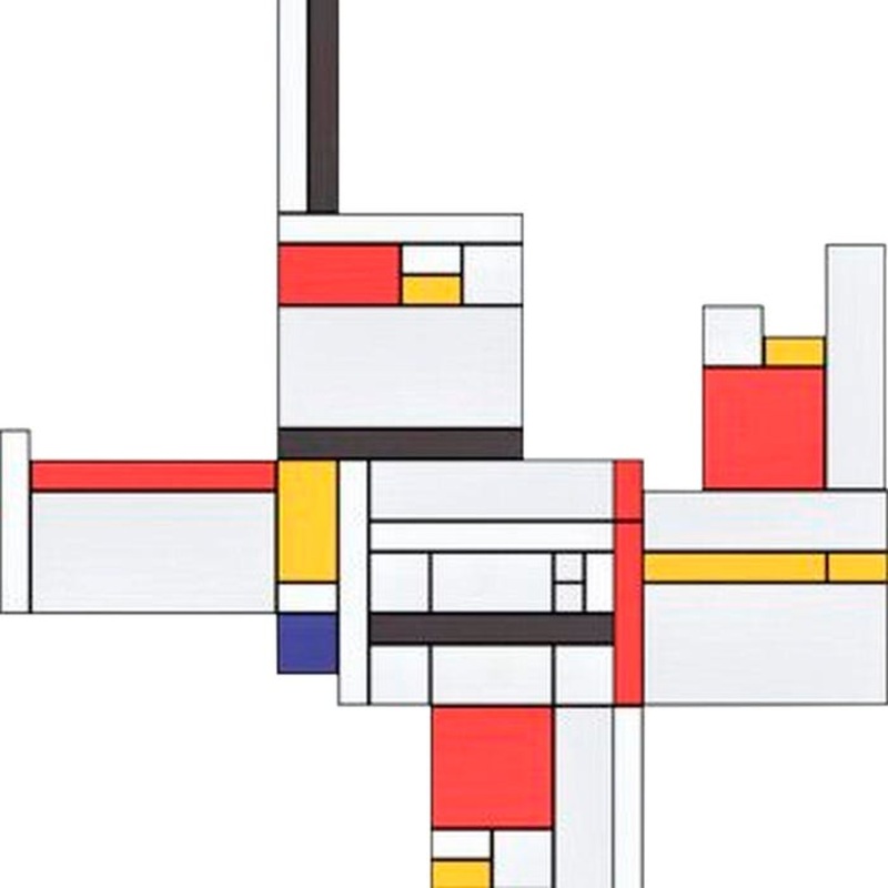 Roylco Mondrian Mosaics, 2-3/4 x 2-3/4 Inches, Pack of 1500