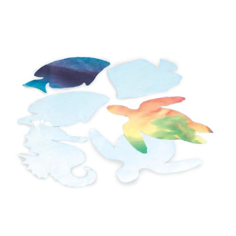 Roylco Sea Life Color Diffusing Paper 7 x 10 Inches, White, Pack of 48