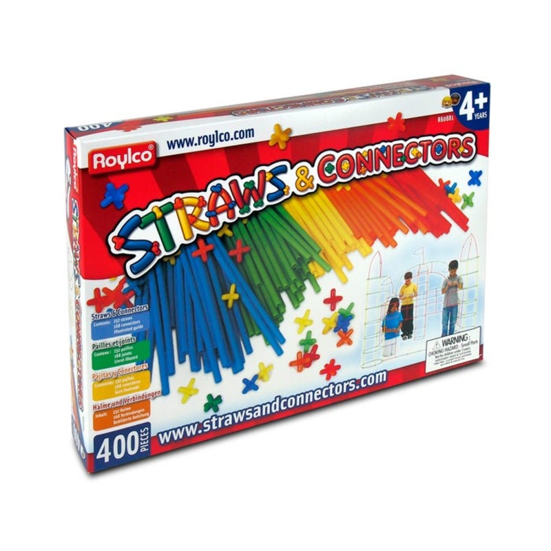 Roylco Straws and Connectors Kit, Set of 400