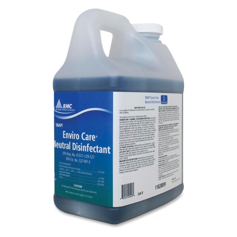 RMC Enviro Care Disinfectant Cleaner, 1/2 Gallon, Blue, Pack of 4