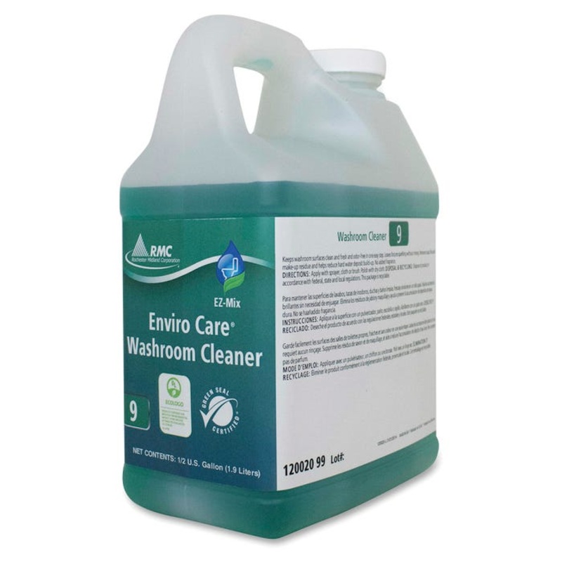RMC Enviro Care Washroom Cleaner, E-Z Mix, 1/2 Gallon, Green, Pack of 4