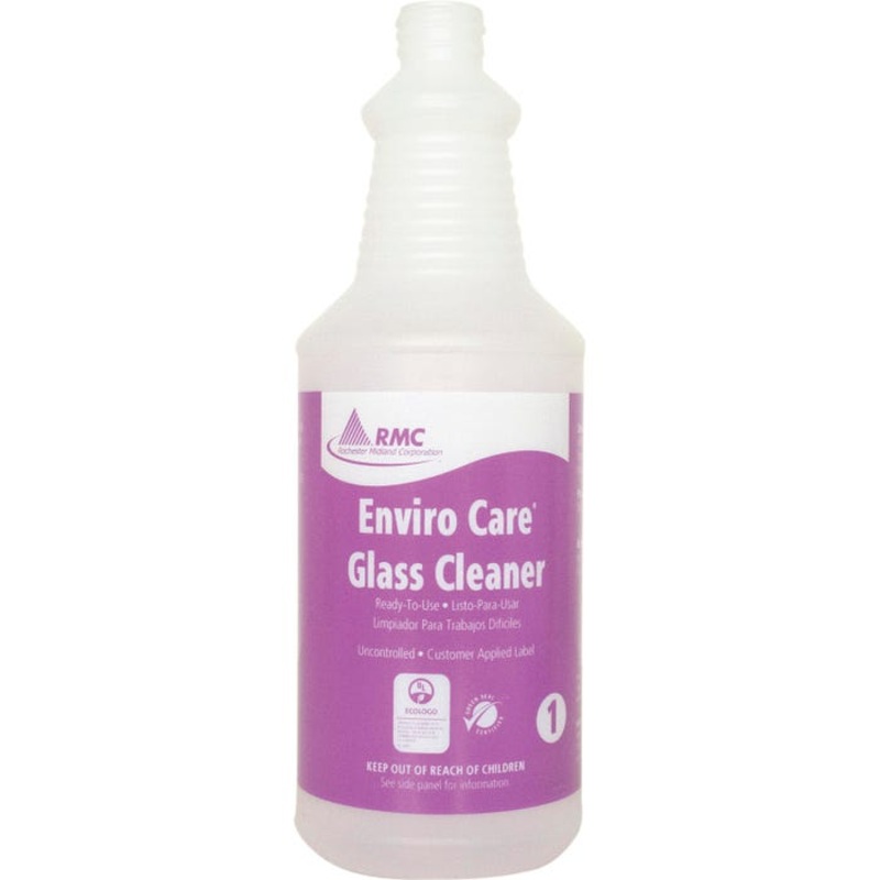 RMC Glass Cleaner Spray Bottle, 1 Quart, Clear Frosted