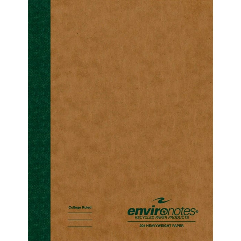 Roaring Spring Environotes Composition Book, 9-3/4 x 7-1/2 Inches, College Ruled, Natural