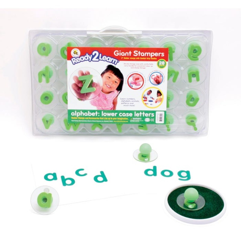 Center Enterprises Plastic Jumbo-Grip Stamp Set, Lowercase Alphabet