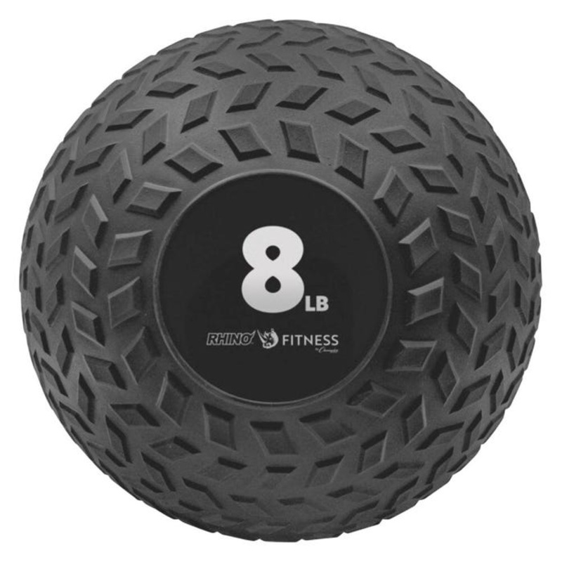 Champion Sports Rhino Fitness Slam Ball, 8 Pounds, 9 Inch Diameter, Black