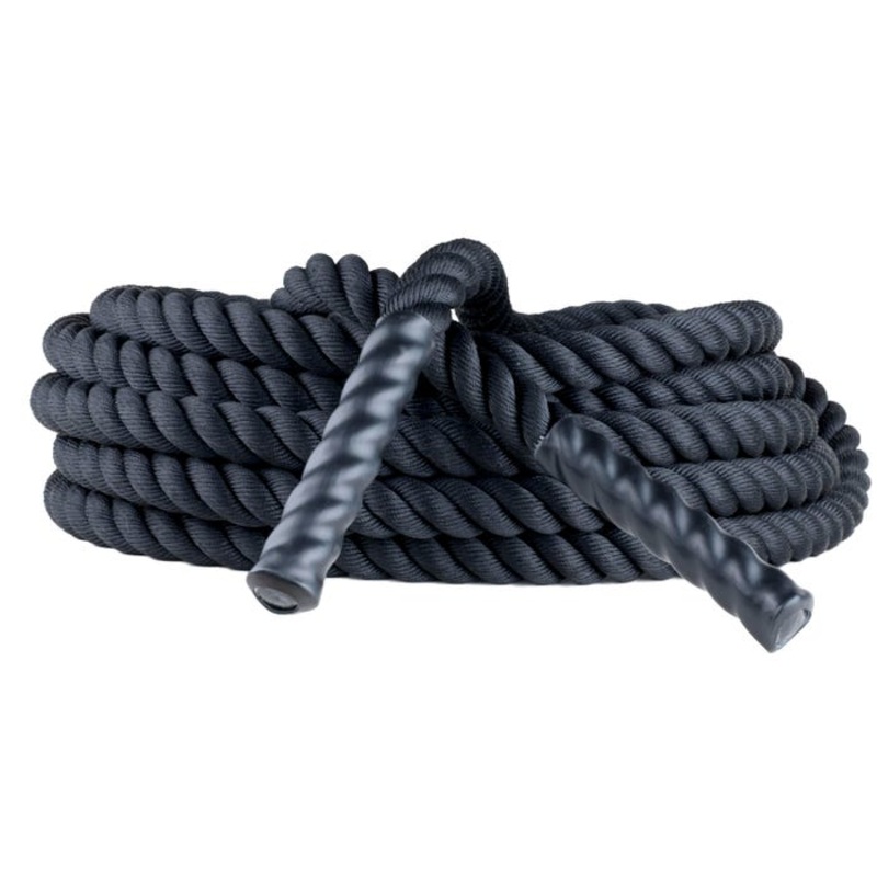 Champion Sports Rhino Poly Training Rope, 1-1/2 Inches x 40 Feet, Black
