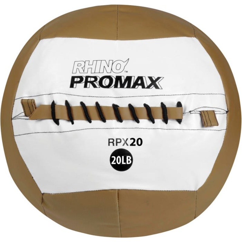 Champion Sports Rhino Skin Promax Medicine Ball, 20 Pounds, Brown