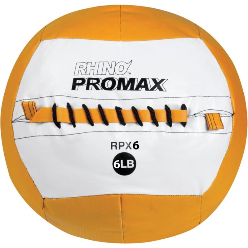 Champion Sports Rhino Skin Promax Medicine Ball, 6 Pounds, Orange