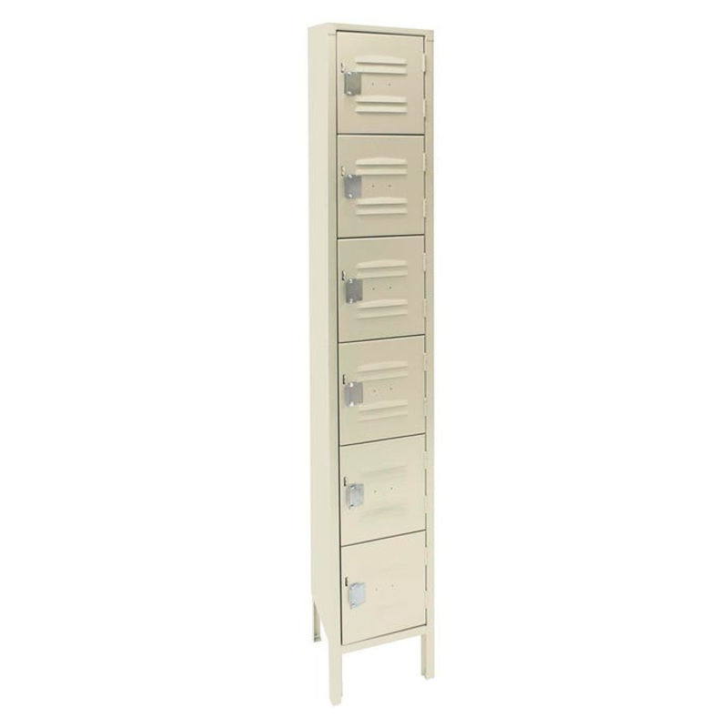 Republic Qwik-Ship 6-Hi Box Lockers, 1 Wide