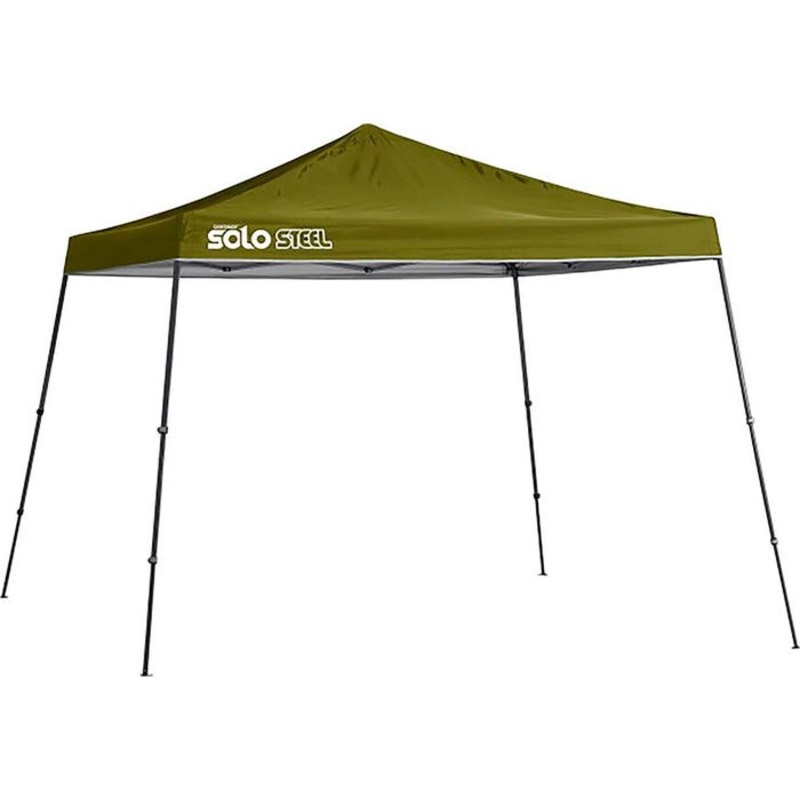 Quik Shade Solo Steel 90 Slant Leg Canopy, 11 x 11 Feet, Olive