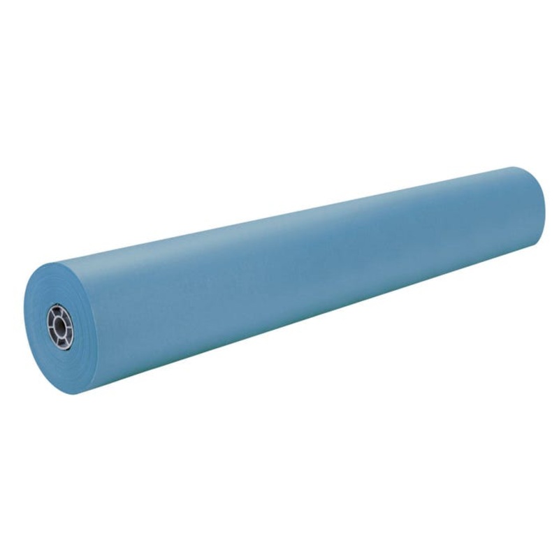 Rainbow Kraft Duo-Finish Kraft Paper Roll, 40 lb, 36 Inches x 1000 Feet, Brite Blue