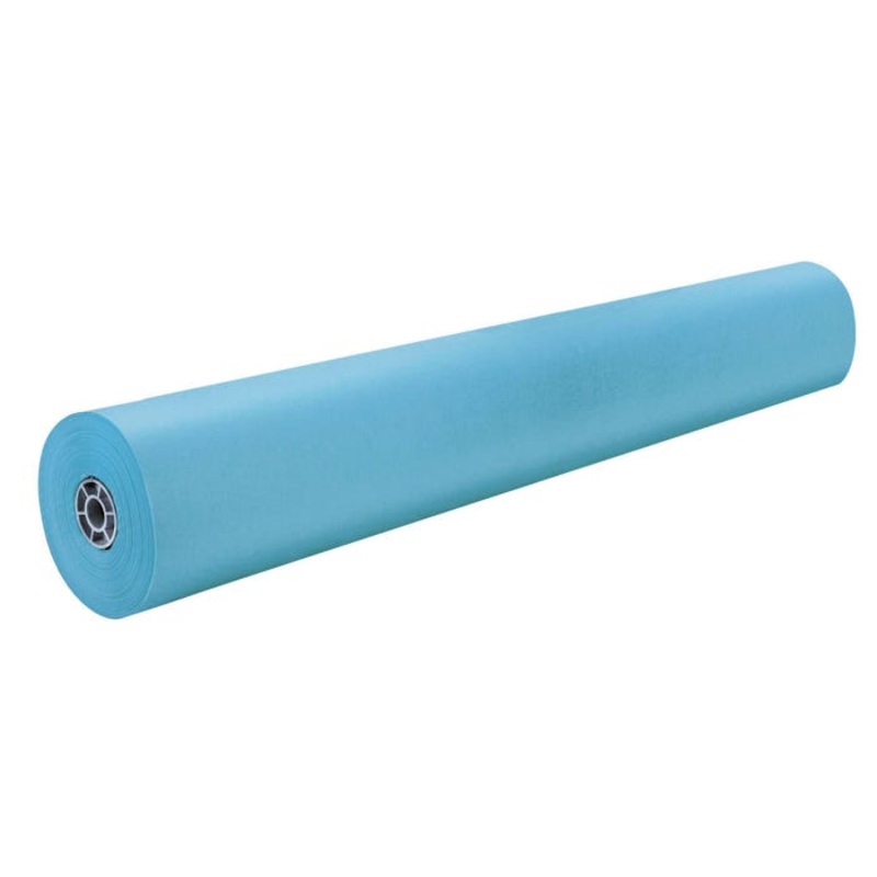 Rainbow Kraft Duo-Finish Kraft Paper Roll, 40 lb, 36 Inches x 1000 Feet, Sky Blue