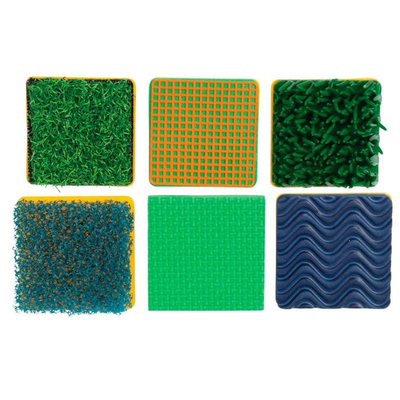 Ready2Learn Assorted Pattern Textured Stamps, 2-3/8 x 2-3/8 Inches, Set of 6