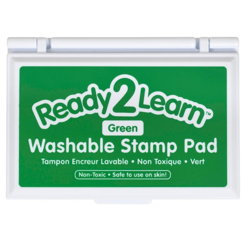 Ready2Learn Washable Stamp Pad, 3-7/8 x 2-3/4 x 5/8 Inches, Green