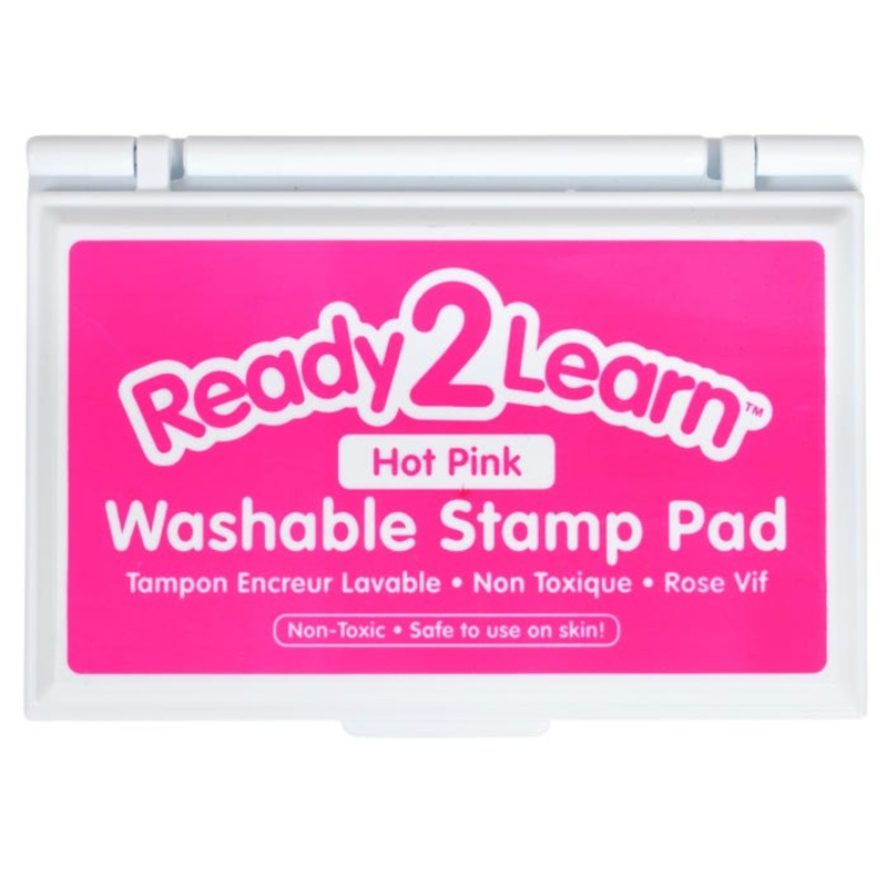 Ready2Learn Washable Stamp Pad, 3-7/8 x 2-3/4 x 5/8 Inches, Hot Pink